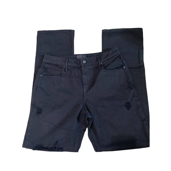 RTA Distressed Bootcut Jeans Black Wash Womens Size 27 - Picture 2 of 9